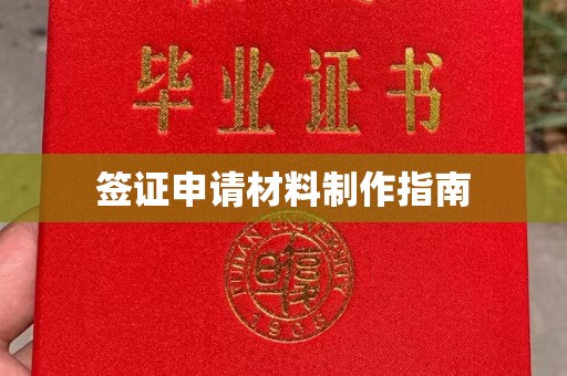 驻马店签证申请材料制作指南