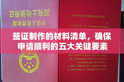 驻马店签证制作的材料清单，确保申请顺利的五大关键要素