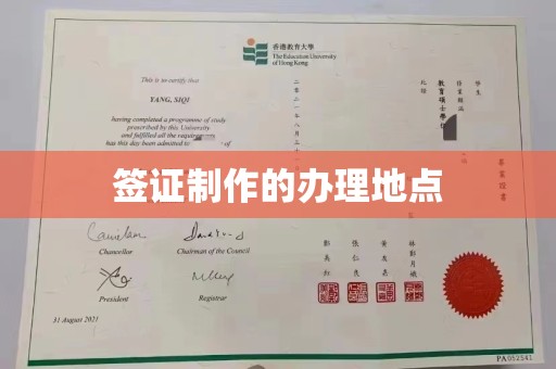 驻马店签证制作的办理地点