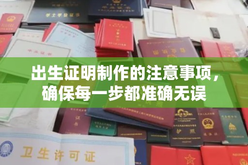 驻马店出生证明制作的注意事项，确保每一步都准确无误