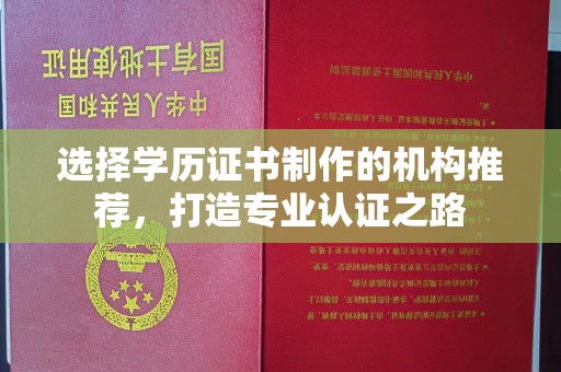 驻马店选择学历证书制作的机构推荐，打造专业认证之路
