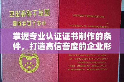 驻马店掌握专业认证证书制作的条件，打造高信誉度的企业形象
