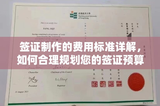 驻马店签证制作的费用标准详解，如何合理规划您的签证预算