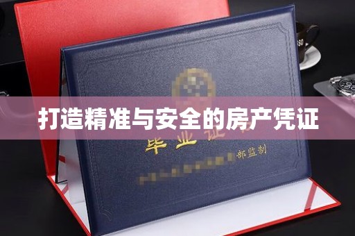 驻马店打造精准与安全的房产凭证